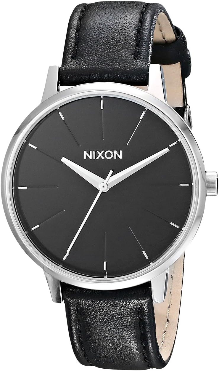 Часы Kensington Leather Nixon, черный