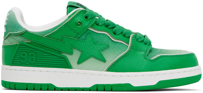 

Зеленые кроссовки Sk8 Sta #4 Bape, цвет Green, Зеленый, Зеленые кроссовки Sk8 Sta #4 Bape, цвет Green