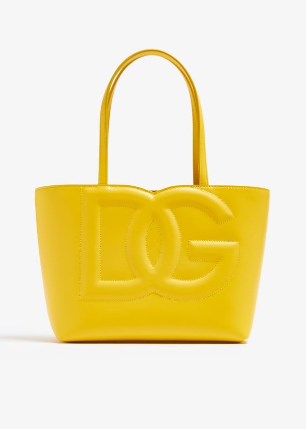 цена Сумка-шоппер Dolce&Gabbana Small DG Logo, желтый