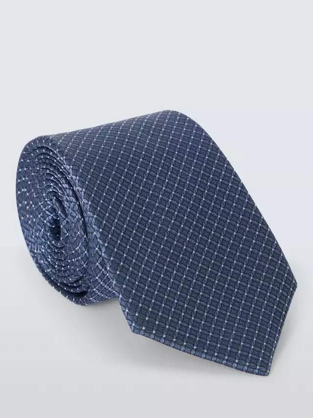 

Галстук John Lewis Silk Geo Pattern, цвет airforce