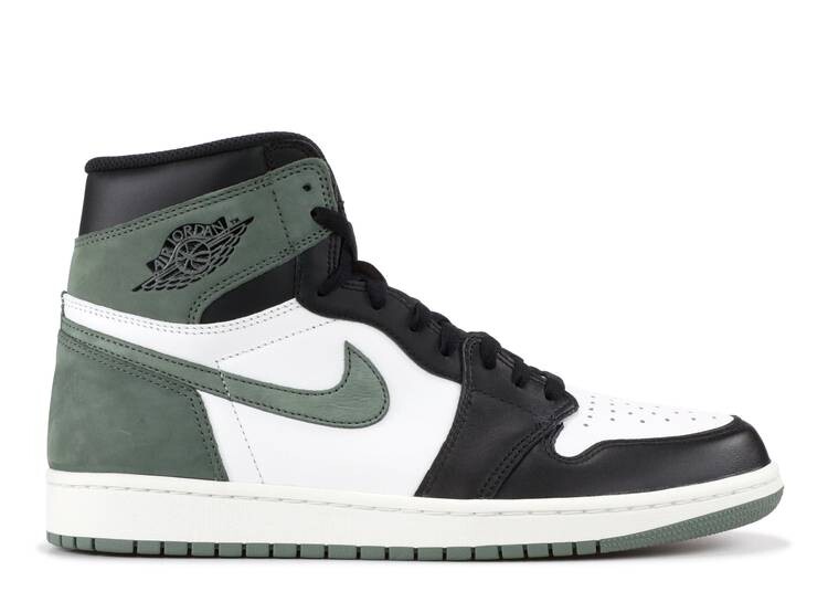 

Кроссовки AIR JORDAN 1 RETRO HIGH OG 'CLAY GREEN', белый, Белый;серый