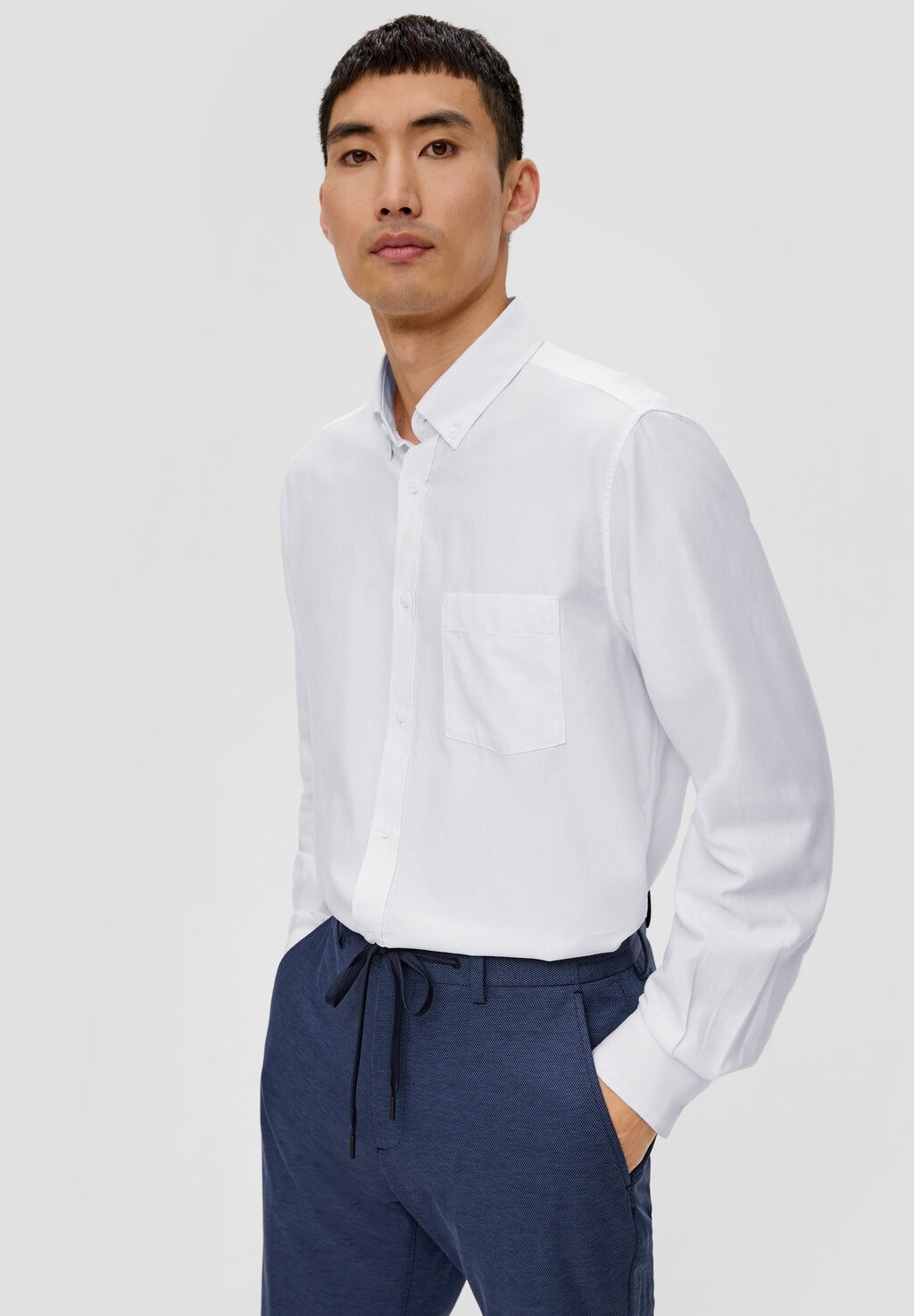 

Рубашка REGULAR BUTTON-DOWN s.Oliver, цвет weiß