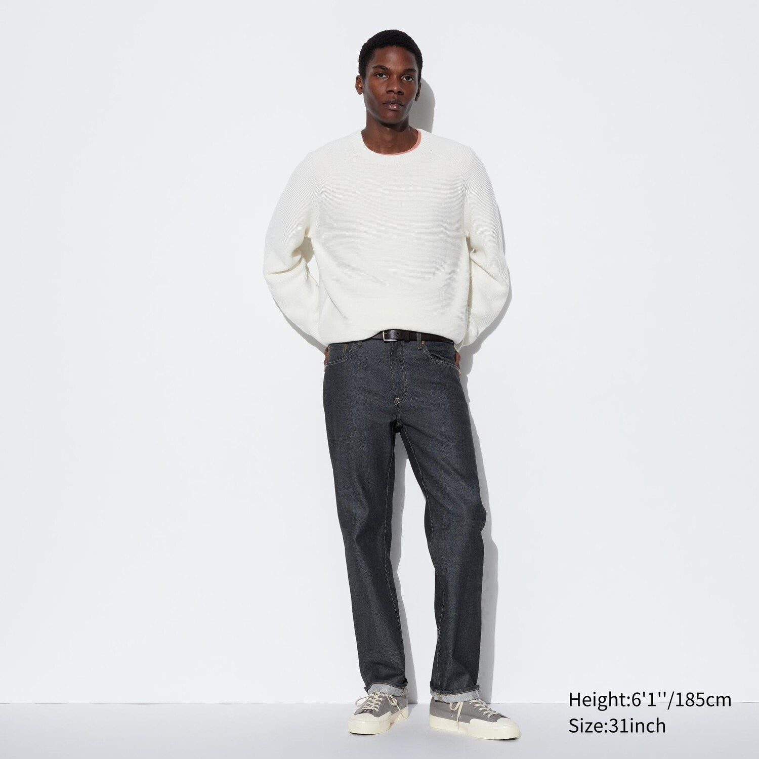 

Джинсы Uniqlo мужские прямые, темно-синий