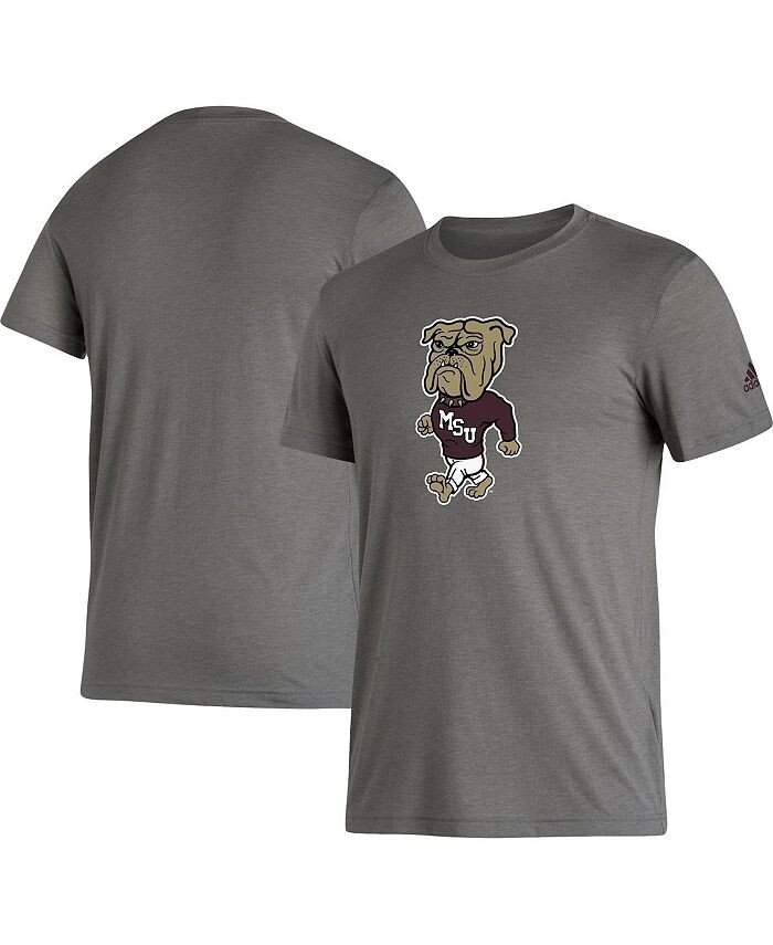 

Мужская серая футболка Mississippi State Bulldogs Basics Heritage Tri-Blend adidas, серый