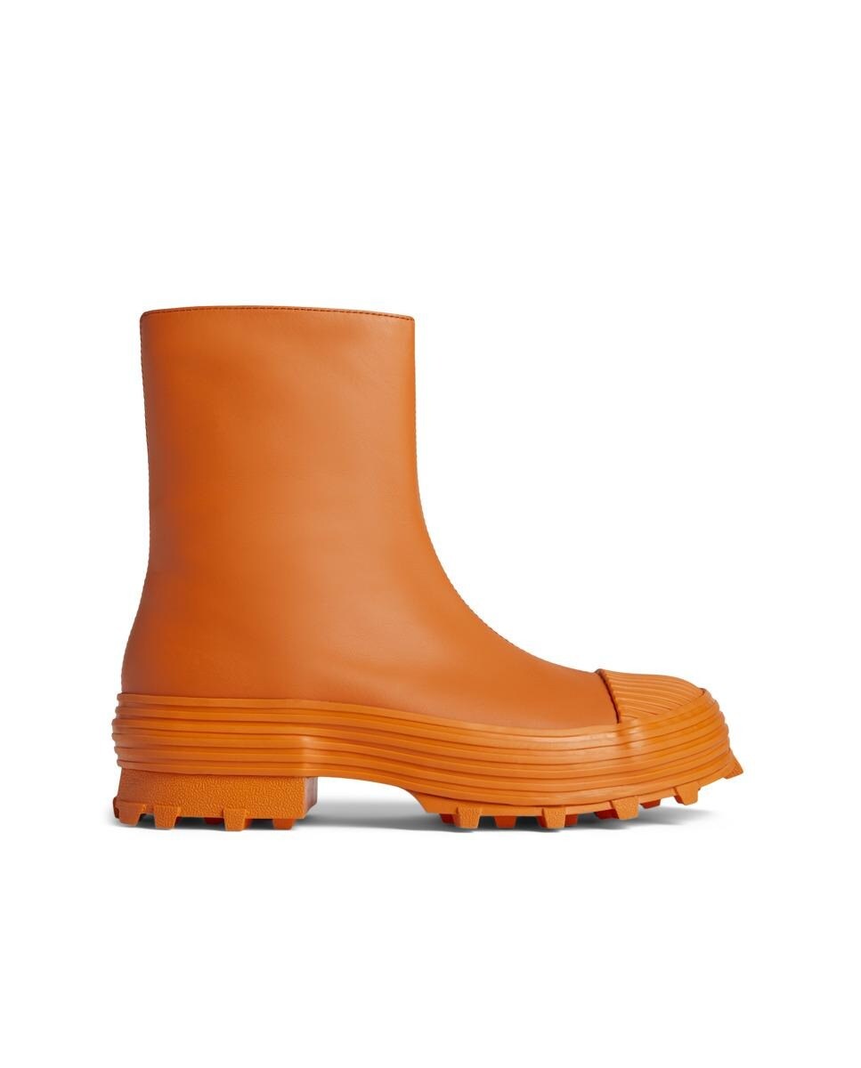 Женские оранжевые кожаные ботинки camperlab, оранжевый