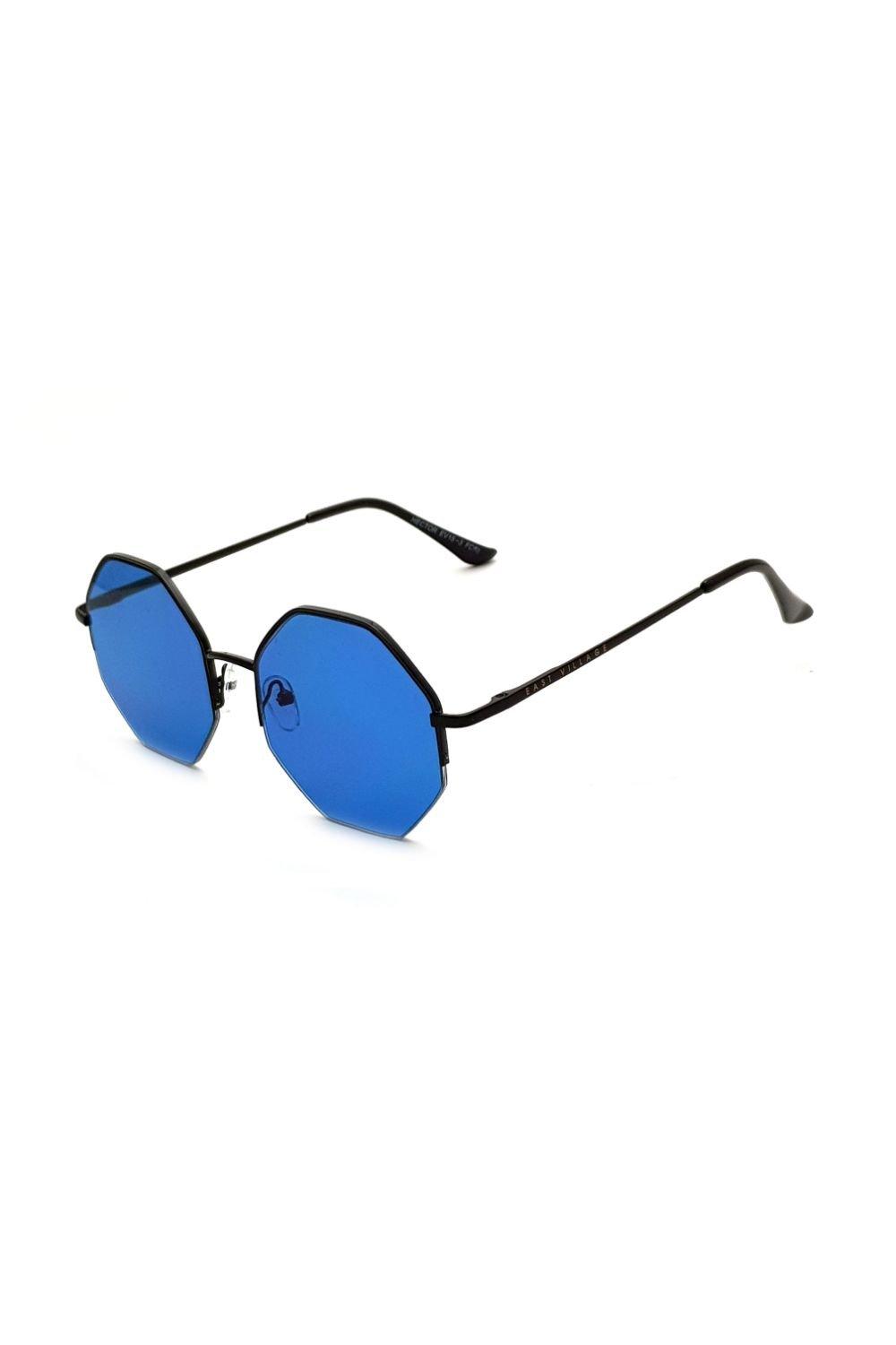 круглые солнцезащитные очки freeman east village синий Солнцезащитные очки Hex Hex East Village, черный