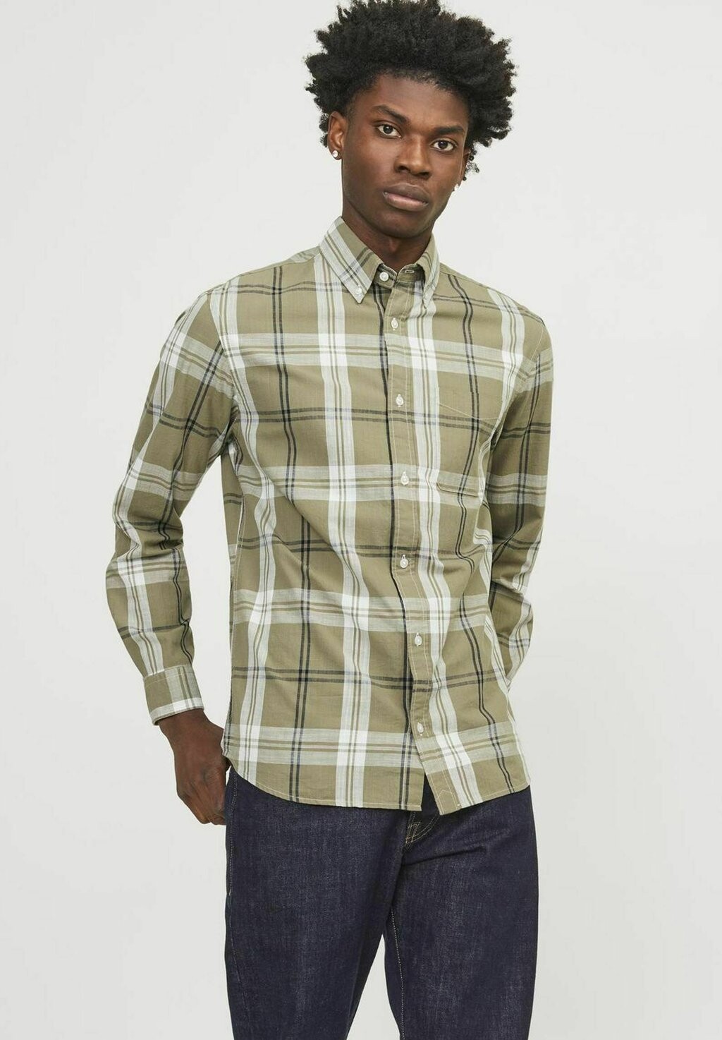 

Рубашка COMFORT FIT Jack & Jones, цвет olive night