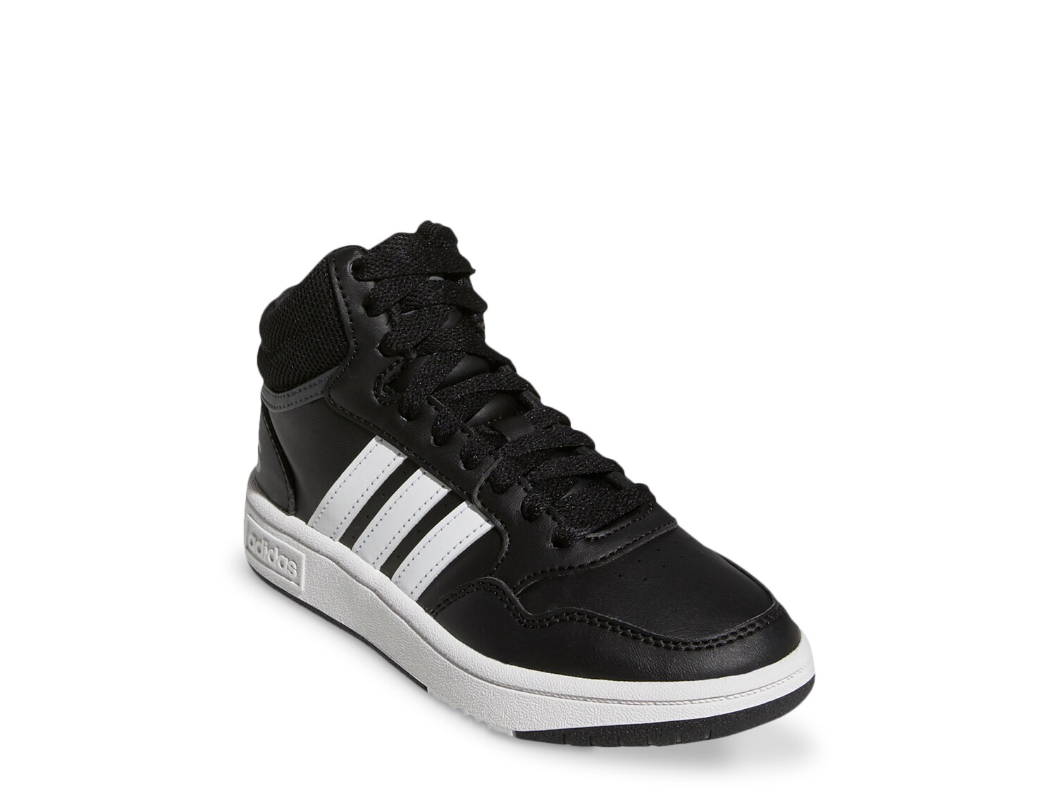 Кроссовки Adidas Hoops 3.0 детские, черно-белый кроссовки adidas hoops 3 0 детские черно белый