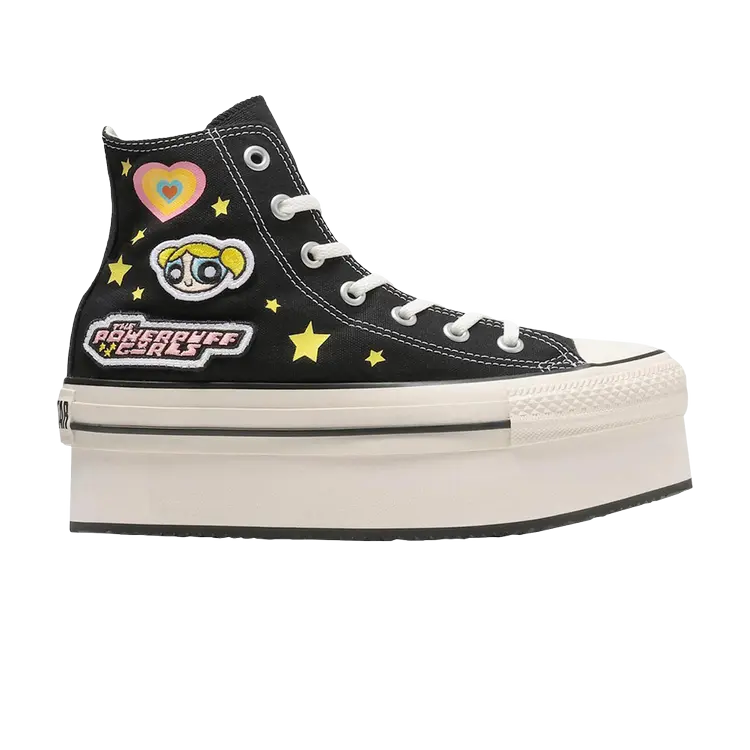 

Кроссовки The Powerpuff Girls x Chuck Taylor All Star Chunkyline High GS, черный