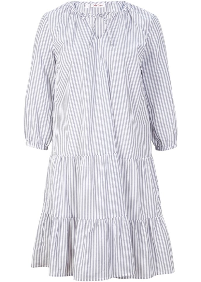 

Платье-туника с рукавами 3/4 в полоску John Baner Jeanswear, синий