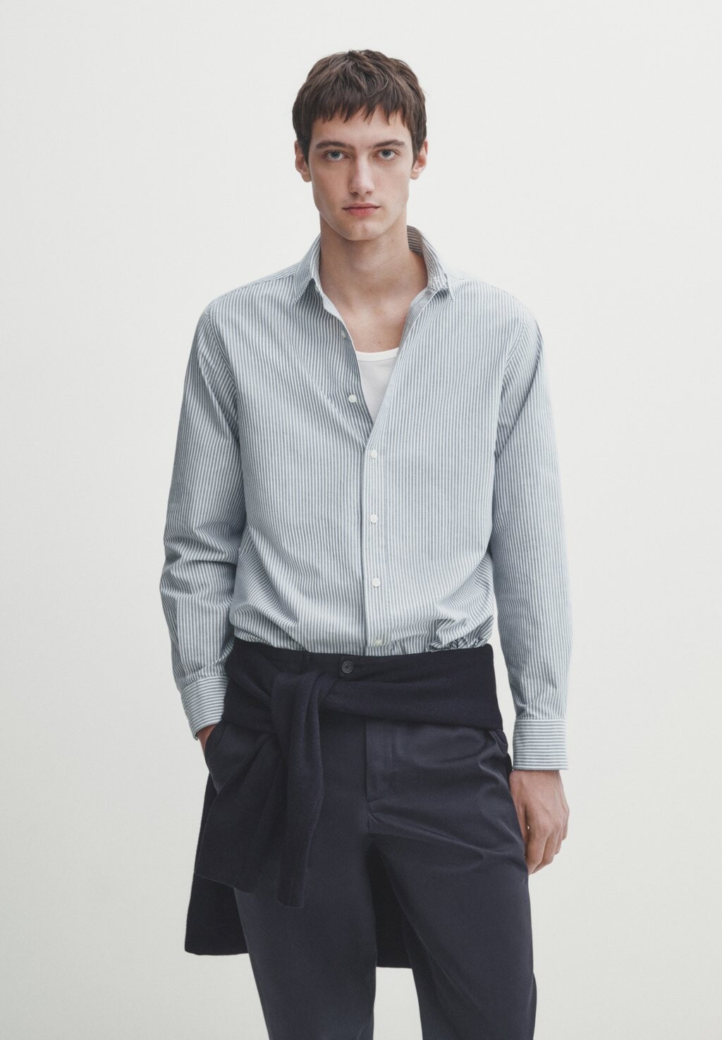 

Рубашка REGULAR-FIT OXFORD Massimo Dutti, синий