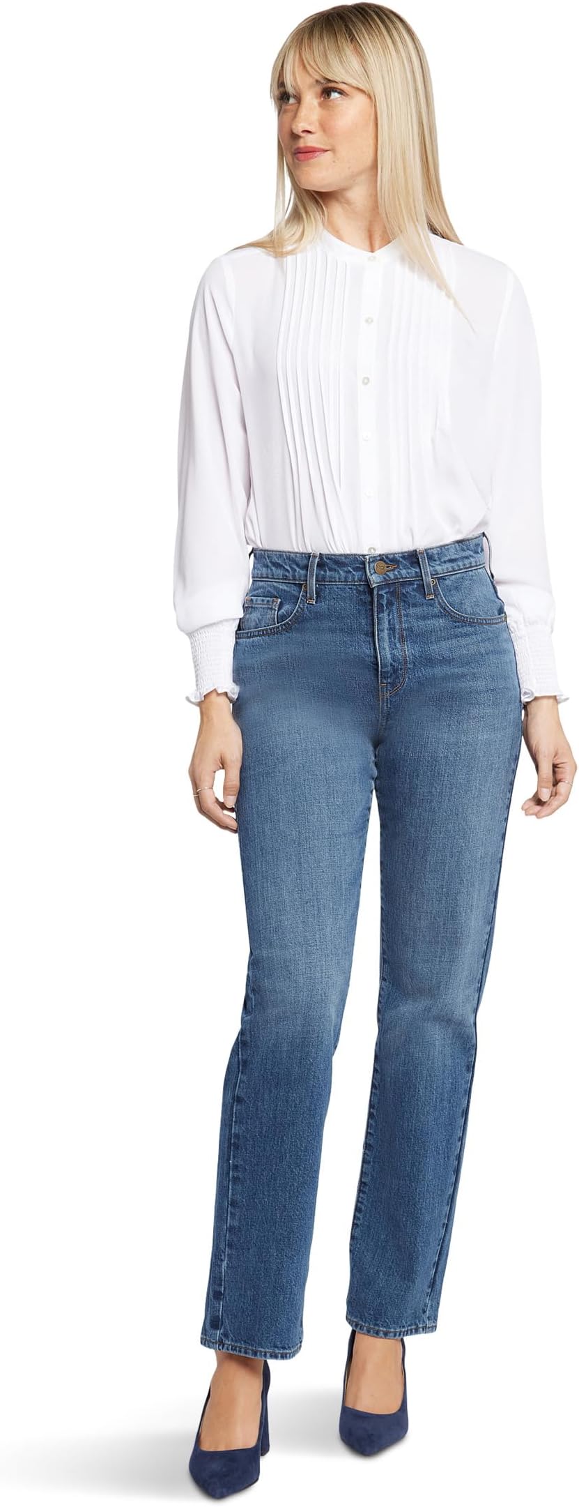 Джинсы Brooke High-Rise Loose Straight Jeans in Sawyer NYDJ, цвет Sawyer