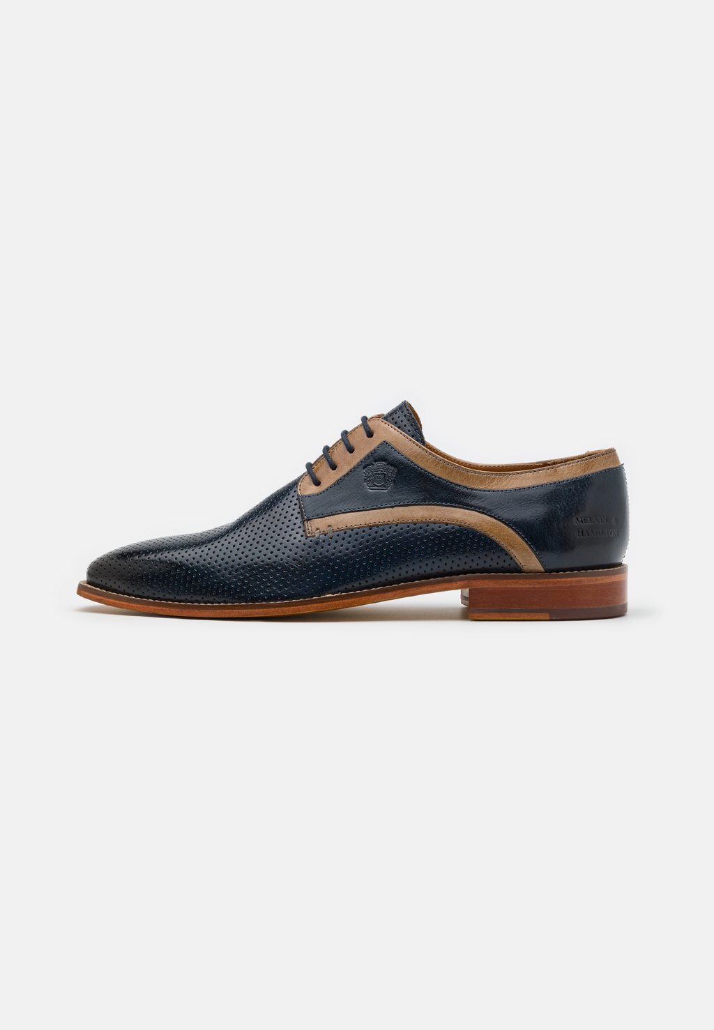 Элегантные туфли на шнуровке Alex 10 Melvin & Hamilton, цвет marine/morning grey/rich tan/natural