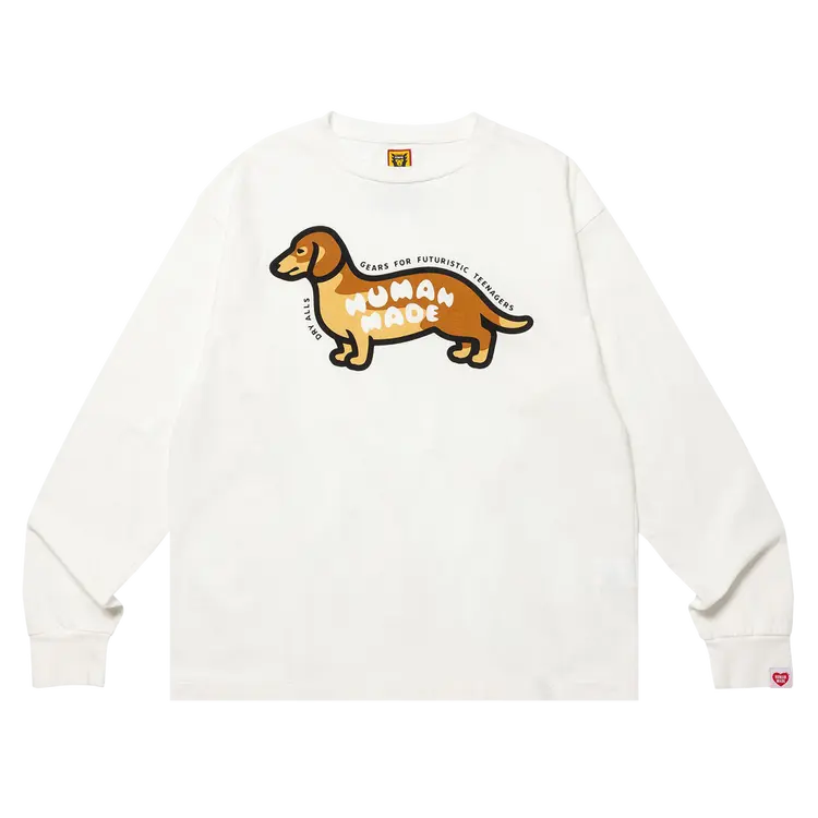 

Футболка Human Made Graphic Long-Sleeve #2 'White', белый