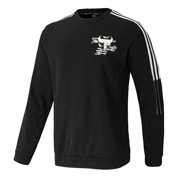 Толстовка adidas Real Cny Cr Real Madrid Sports Crew Neck Sweater Men's Black, черный