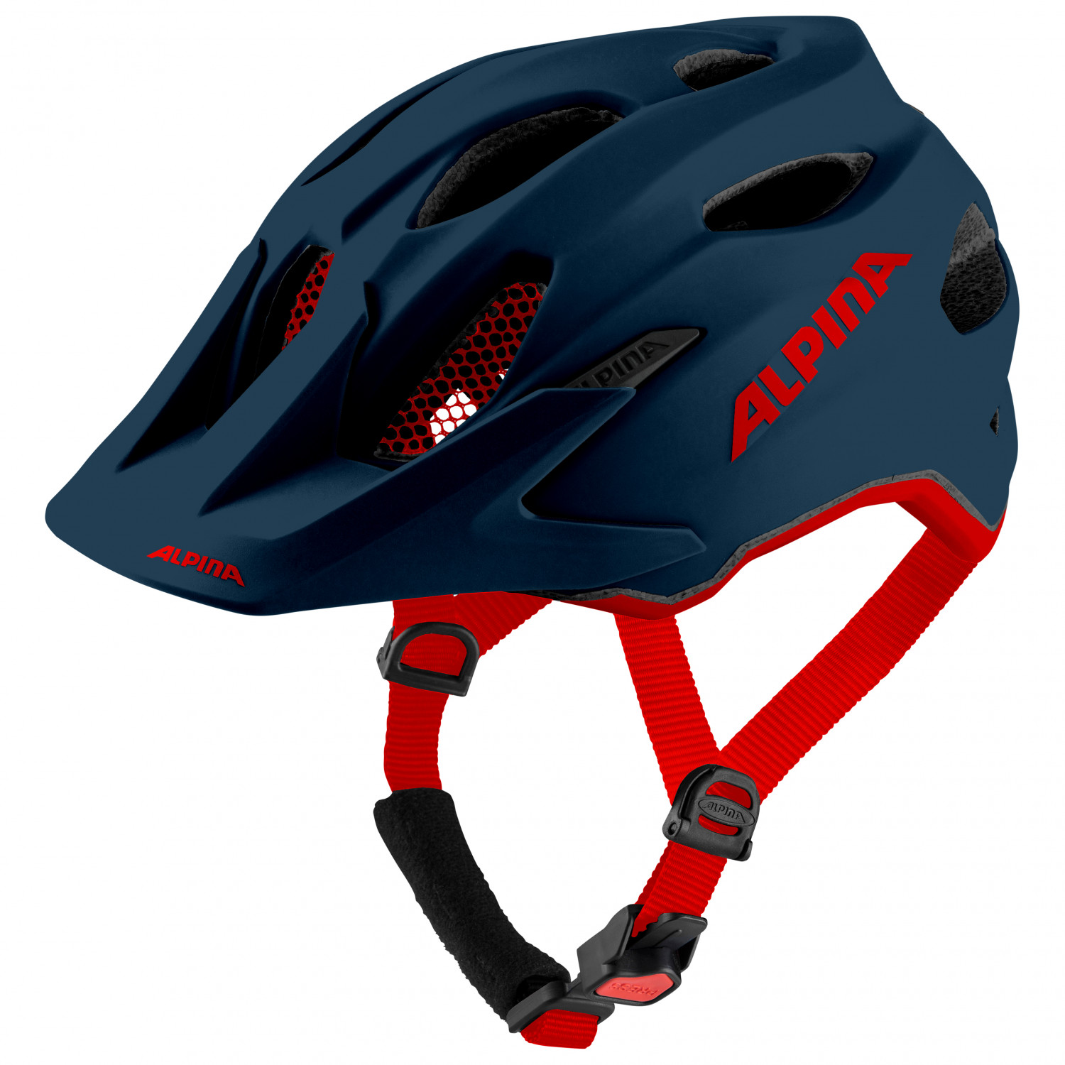цена Велосипедный шлем Alpina Carapax Junior, цвет Indigo Matt