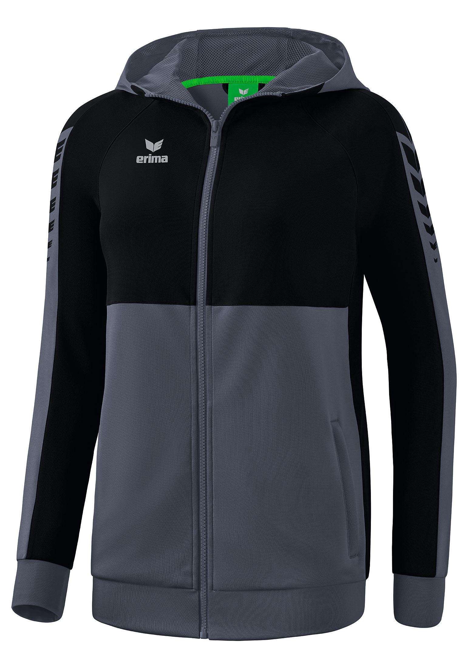 Спортивная куртка erima Six Wings, сланцево-серый/черный