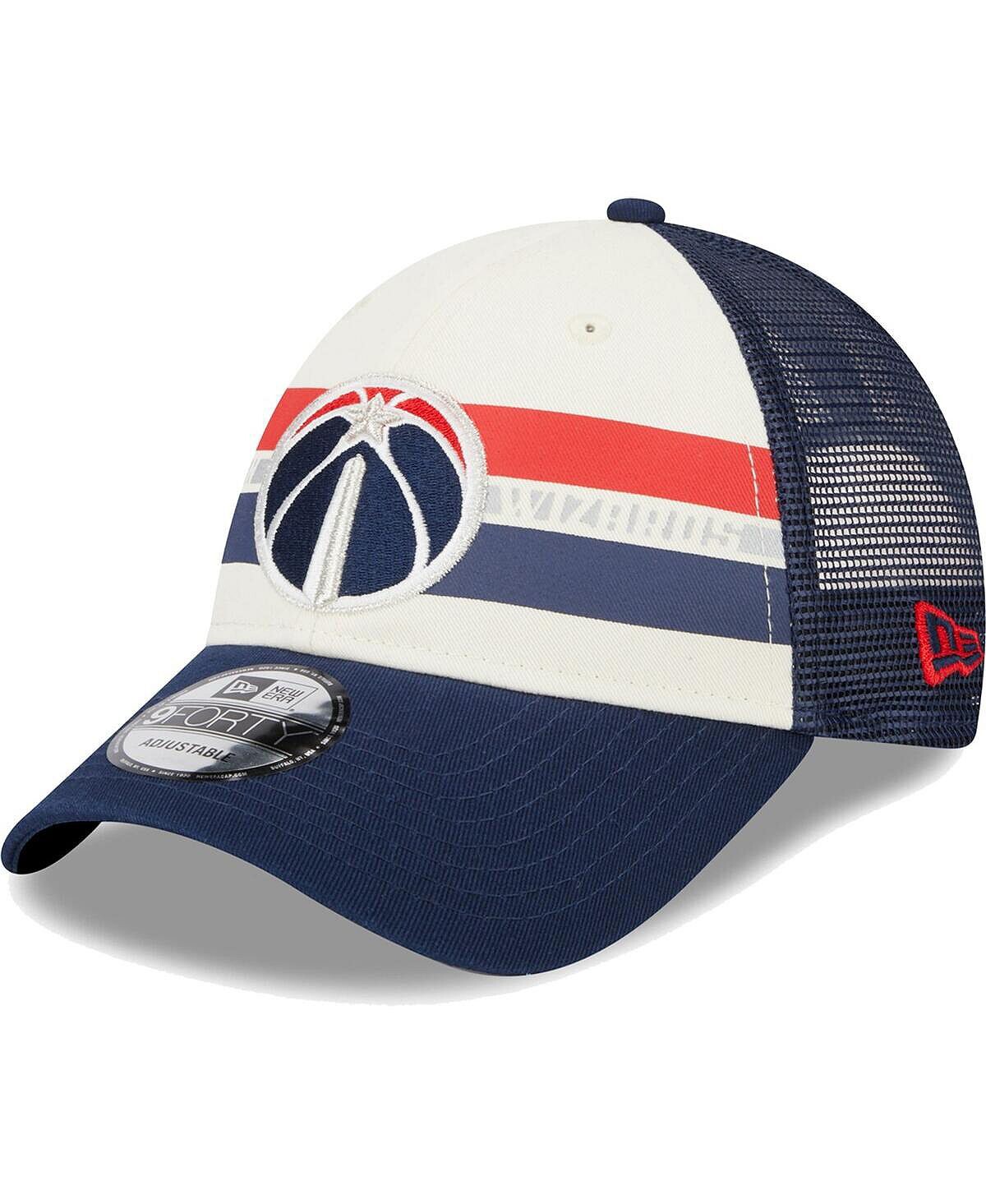 

Мужская кепка Washington Wizards Navy Stripes 9FORTY Trucker Snapback New Era