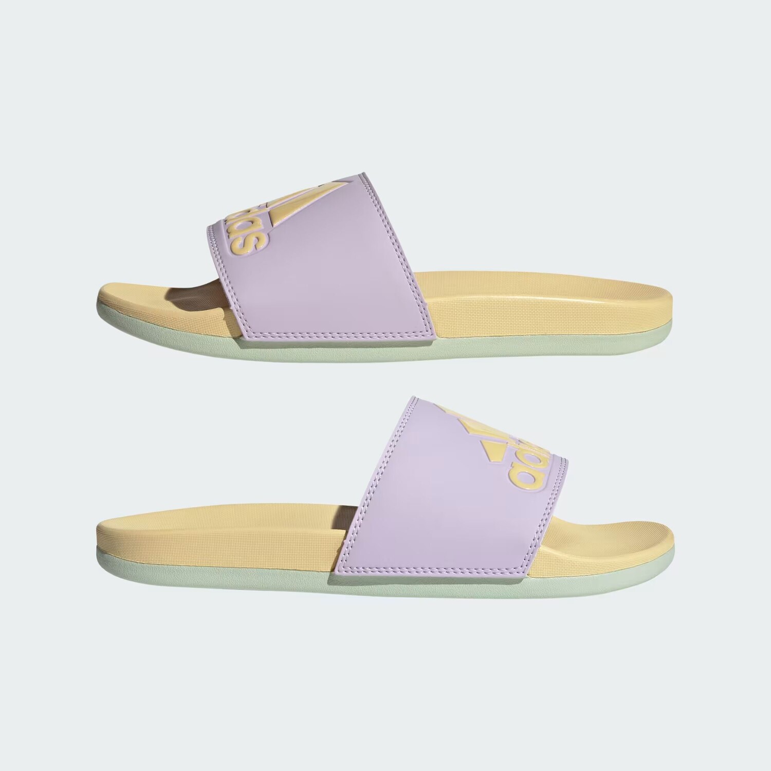 

Шлепанцы Adilette Comfort Adidas, цвет Ice Lavender/Orange Tint/Linen Green