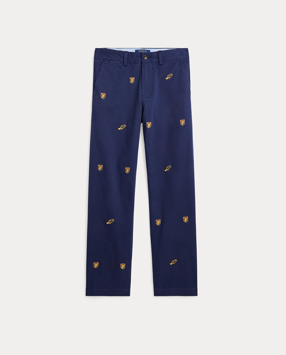 

Хлопковые штаны для мальчика темно-синего цвета Polo Ralph Lauren, темно-синий