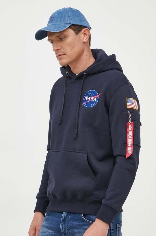

Толстовка космического корабля Alpha Industries, темно-синий