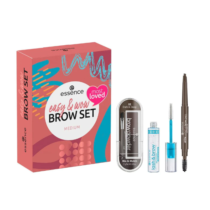 

Набор косметики Set Cejas Easy & Wow Medium Essence, Set 3 productos
