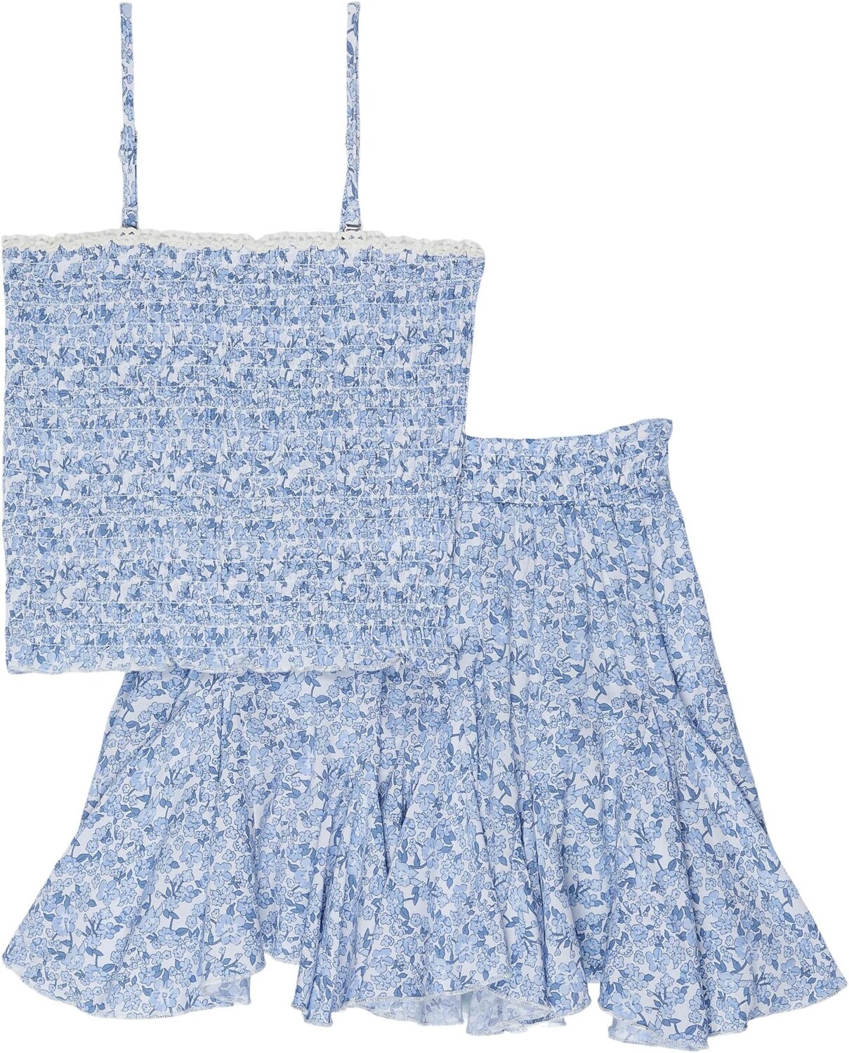 

Детский набор Vintage Havana Ruffle Tube Top Set, цвет Ivory/Denim