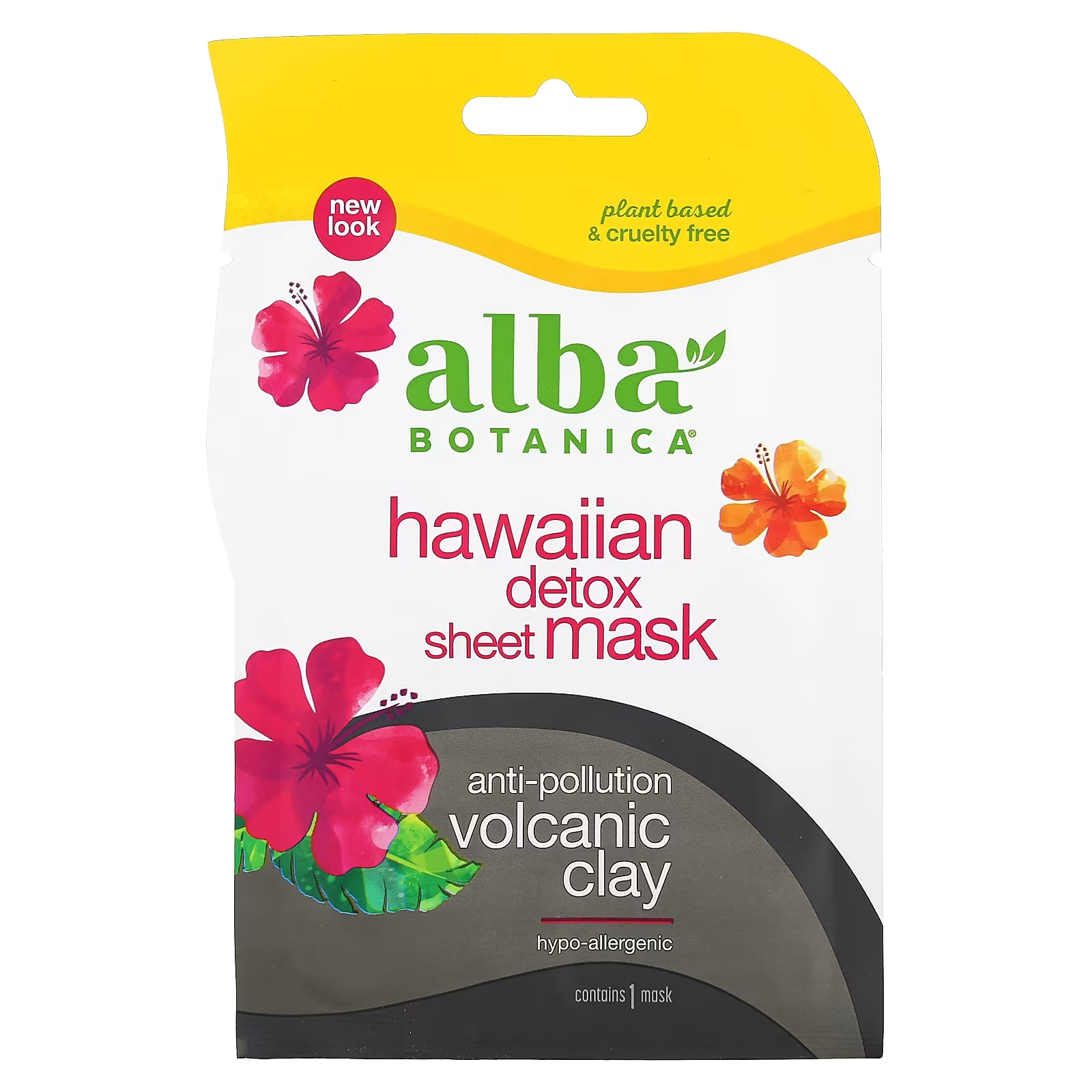 Маска Alba Botanica Hawaiian Detox Sheet Beauty alba botanica hawaiian detox согревающая грязевая маска 113 г 4 унции