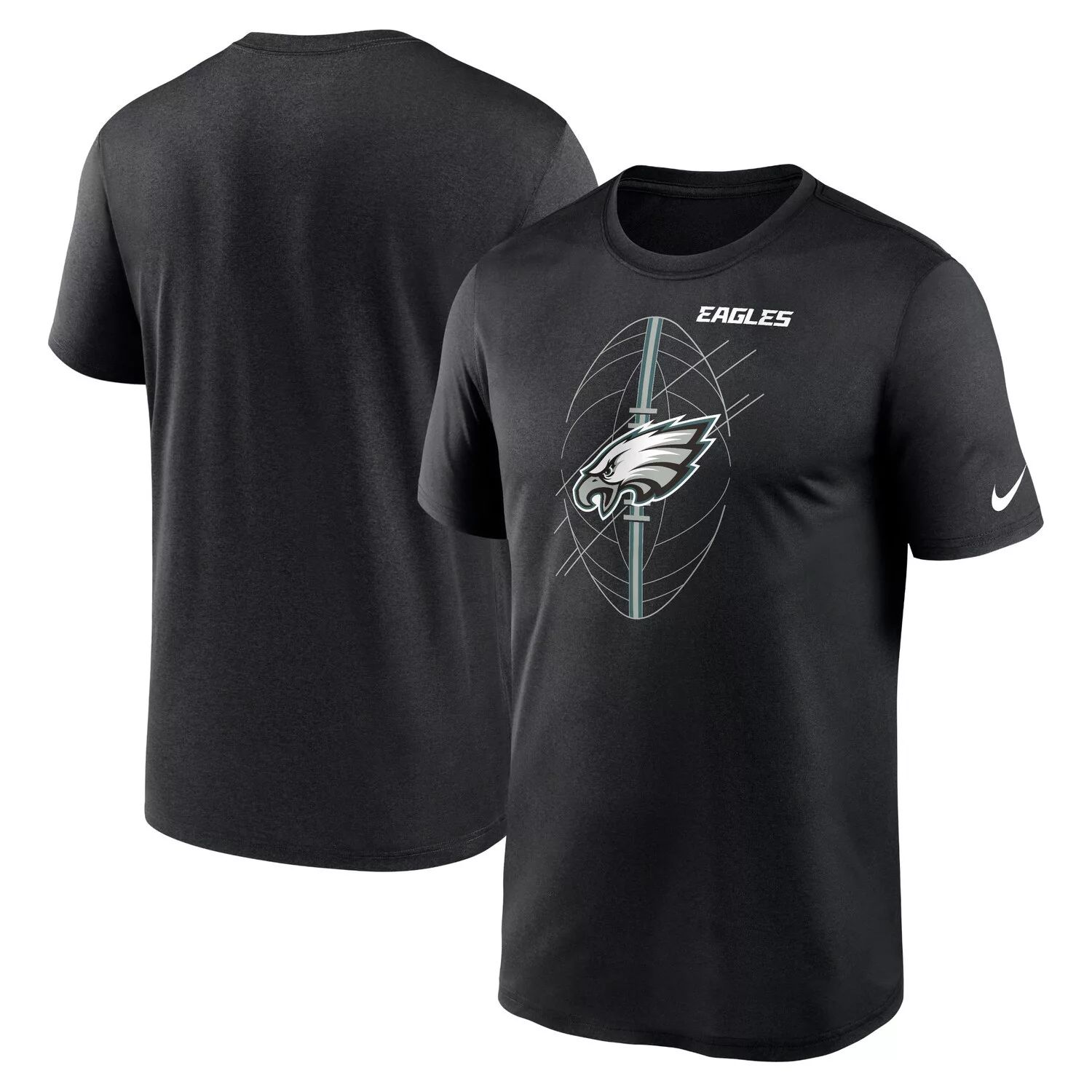 

Мужская черная футболка Philadelphia Eagles Legend Icon Performance Nike, Черный