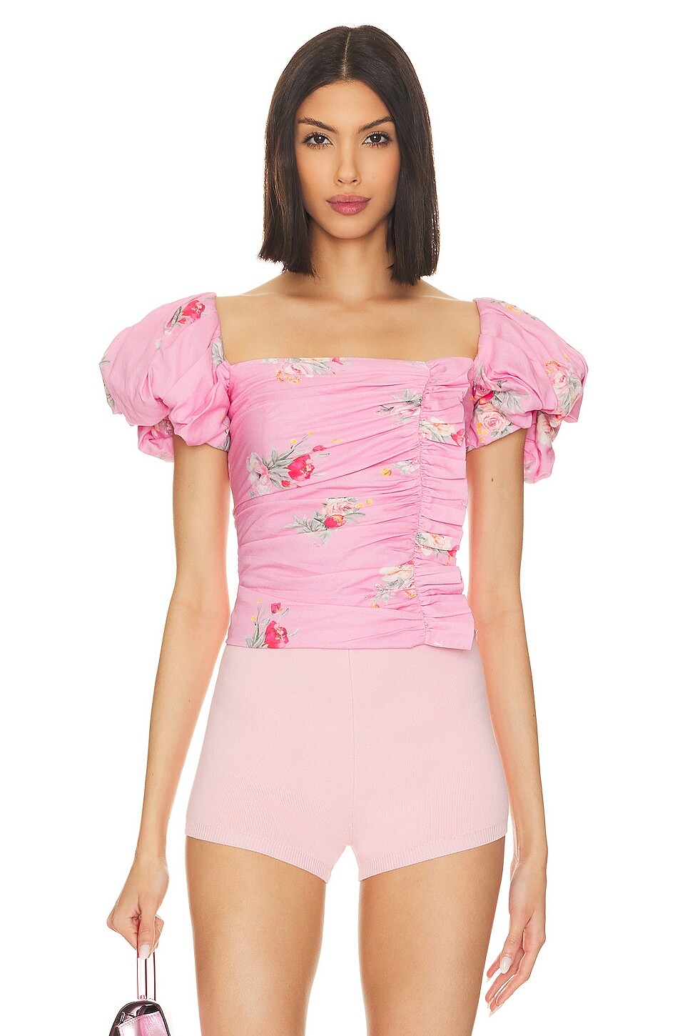 

Топ LoveShackFancy Dalima, цвет Pink Parade