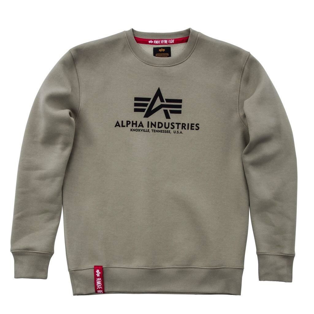 

Пуловер Alpha Industries Basic Sweater, зеленый