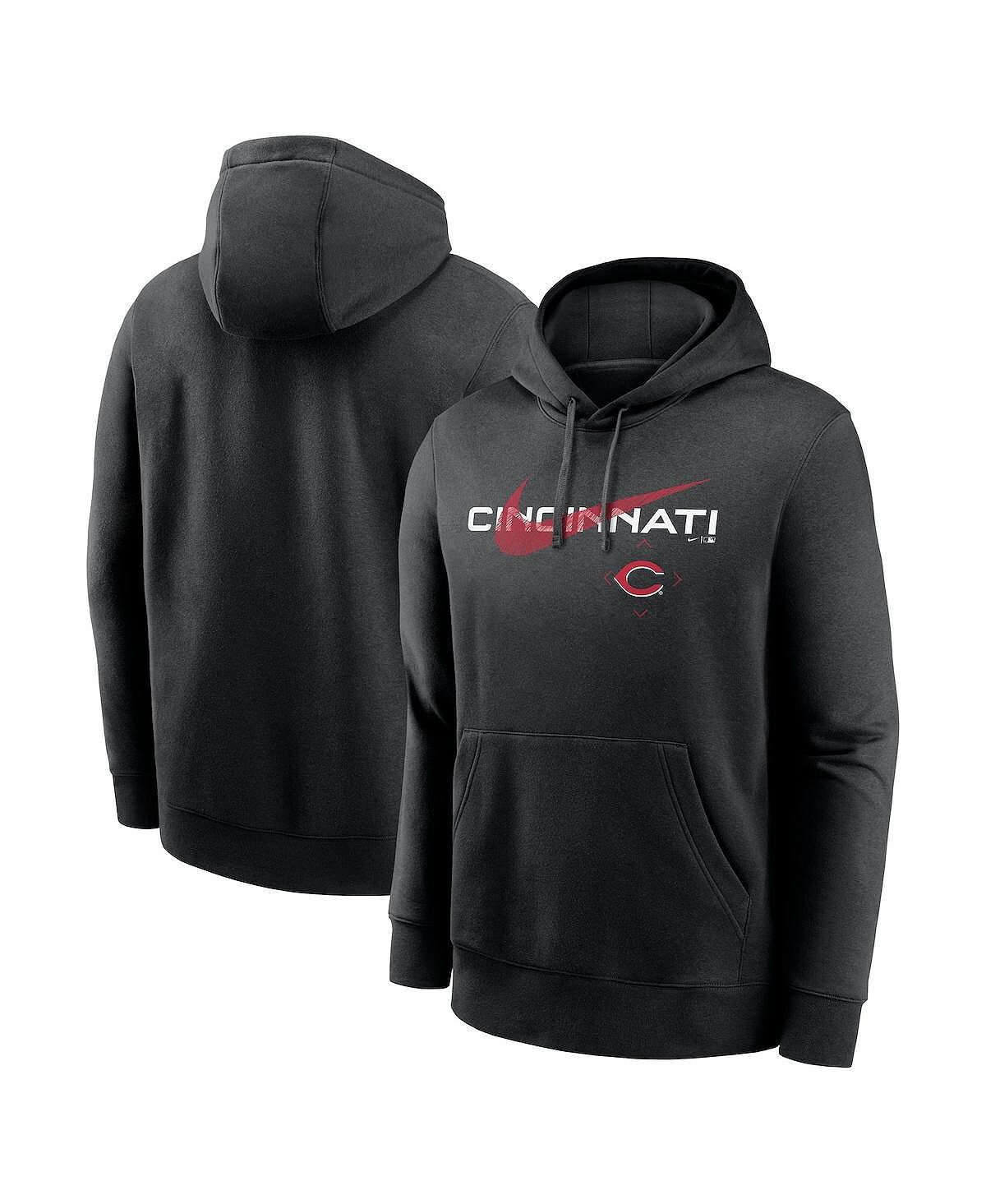 

Мужской черный пуловер с капюшоном Cincinnati Reds Swoosh NeighborHOOD Nike