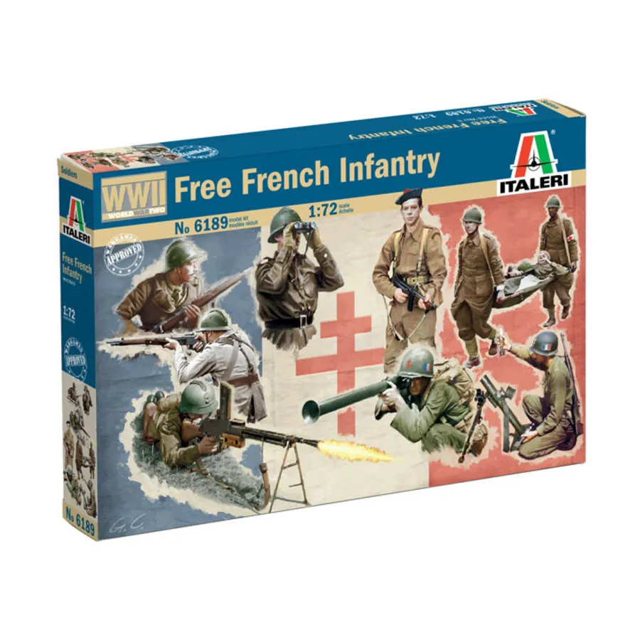 

Свободная французская пехота, Soldiers - WWII (1:72) (Italeri)