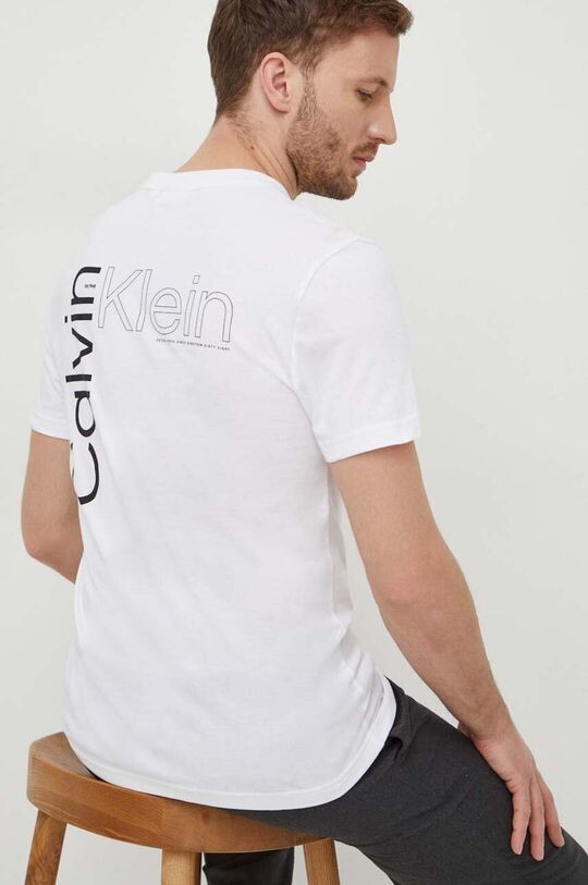 

Хлопковая футболка Calvin Klein, белый