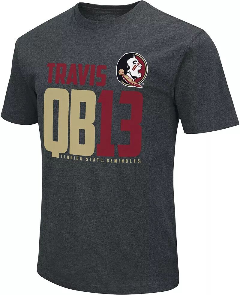 

Colosseum Мужская черная футболка Seminoles Florida State Jordan Travis # 13