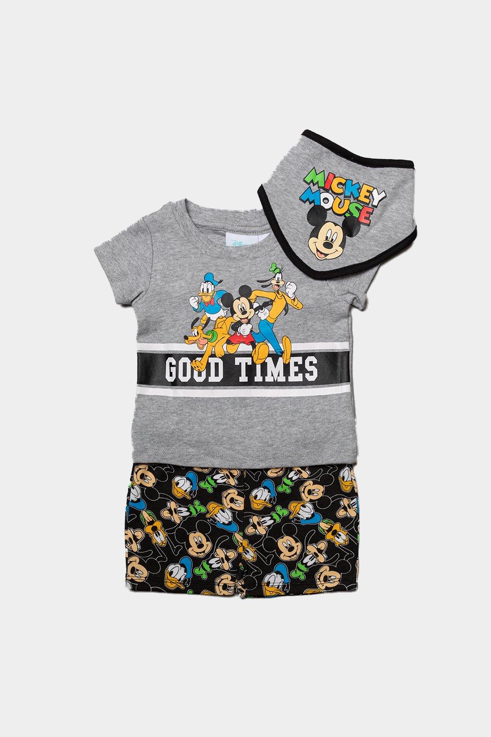 Костюм из трех предметов с Микки Маусом «Good Times» Disney Baby, серый рюкзак минни маус mickey mouse желтый 1