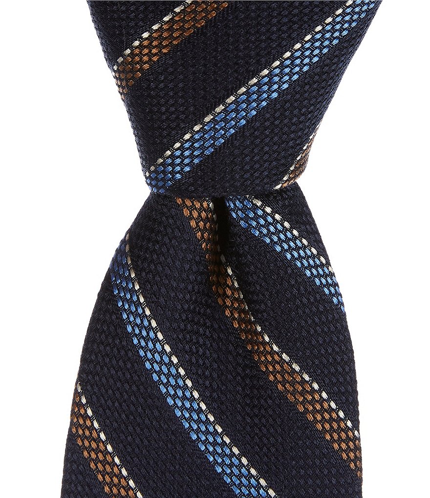 Cremieux Multi Stripe 3Шелковый галстук, синий