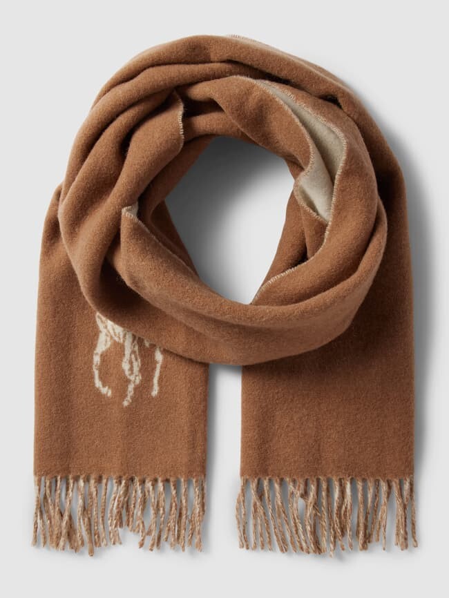 

Шарф с пришивной этикеткой Polo Ralph Lauren, коричневый