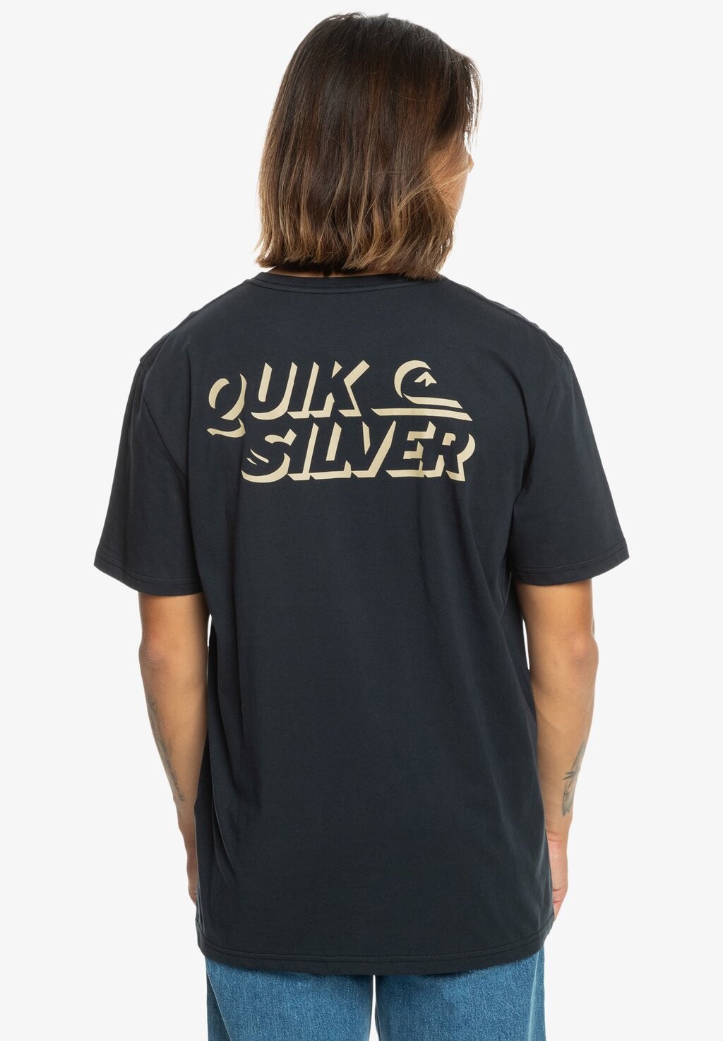 

Футболка с принтом Shadow Knock Unisex Quiksilver, черный