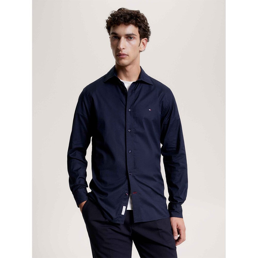 

Рубашка с длинным рукавом Tommy Hilfiger Flex Widespread Rf, синий
