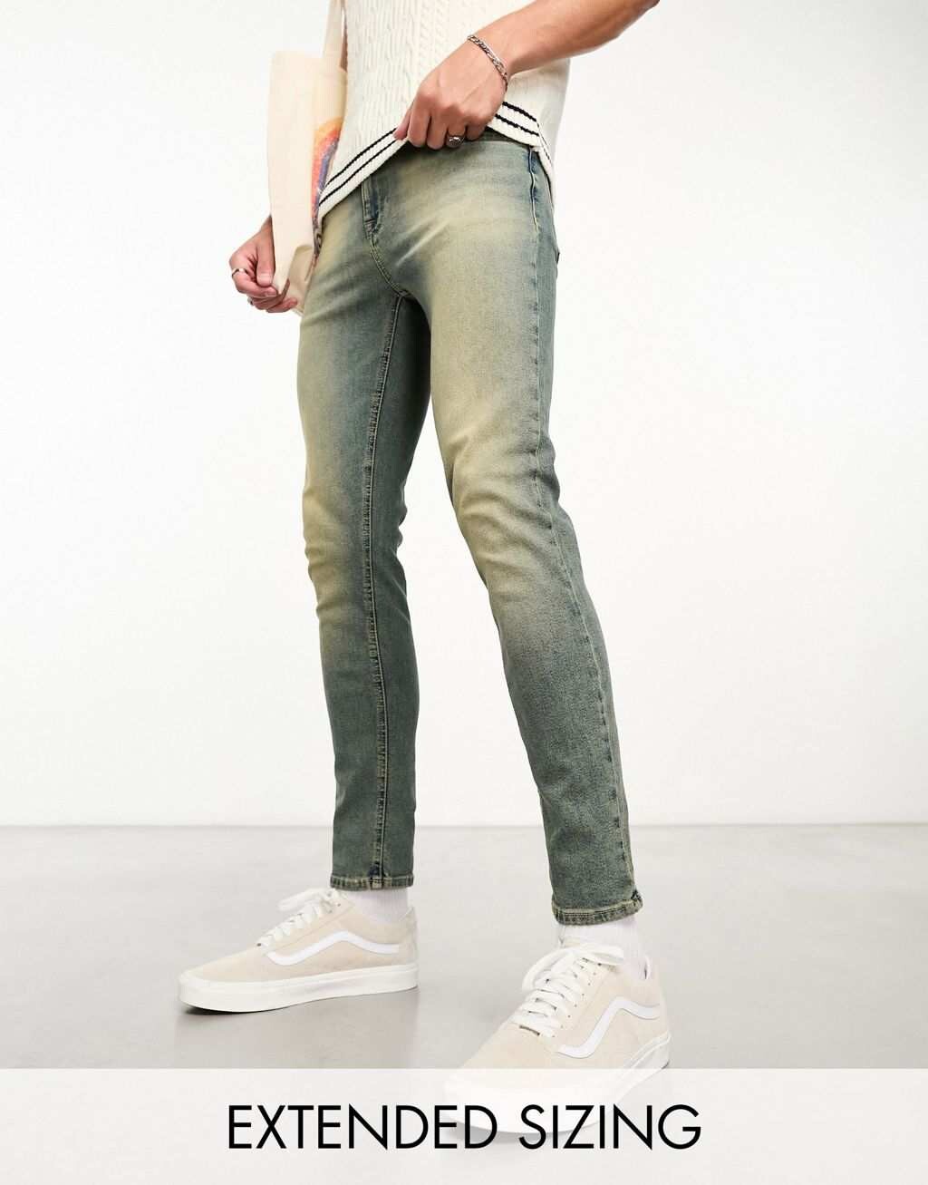 

Темно-синие джинсы скинни ASOS DESIGN для 2000-х годов