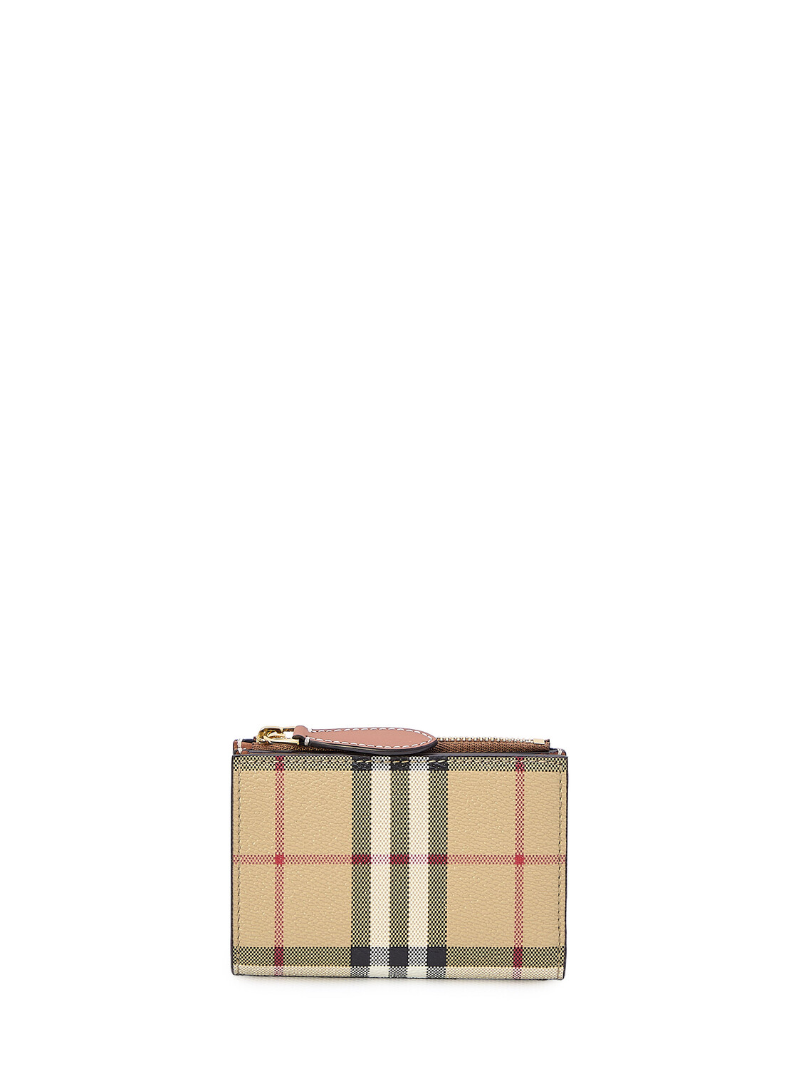 

Кошелек Burberry Check Small Bifold, бежевый