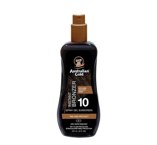 

Гель-спрей с бронзатором SPF10 Australian Gold