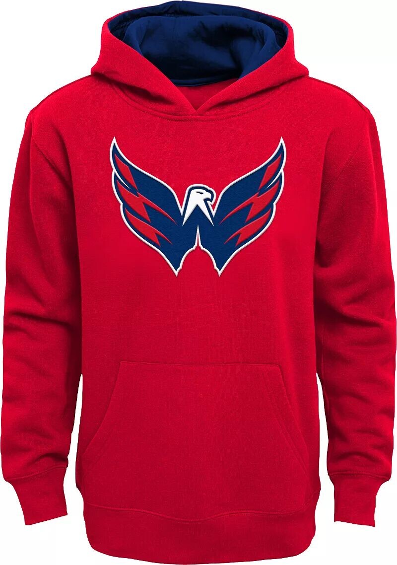 

Флисовый красный пуловер с капюшоном NHL Youth Washington Capitals Prime