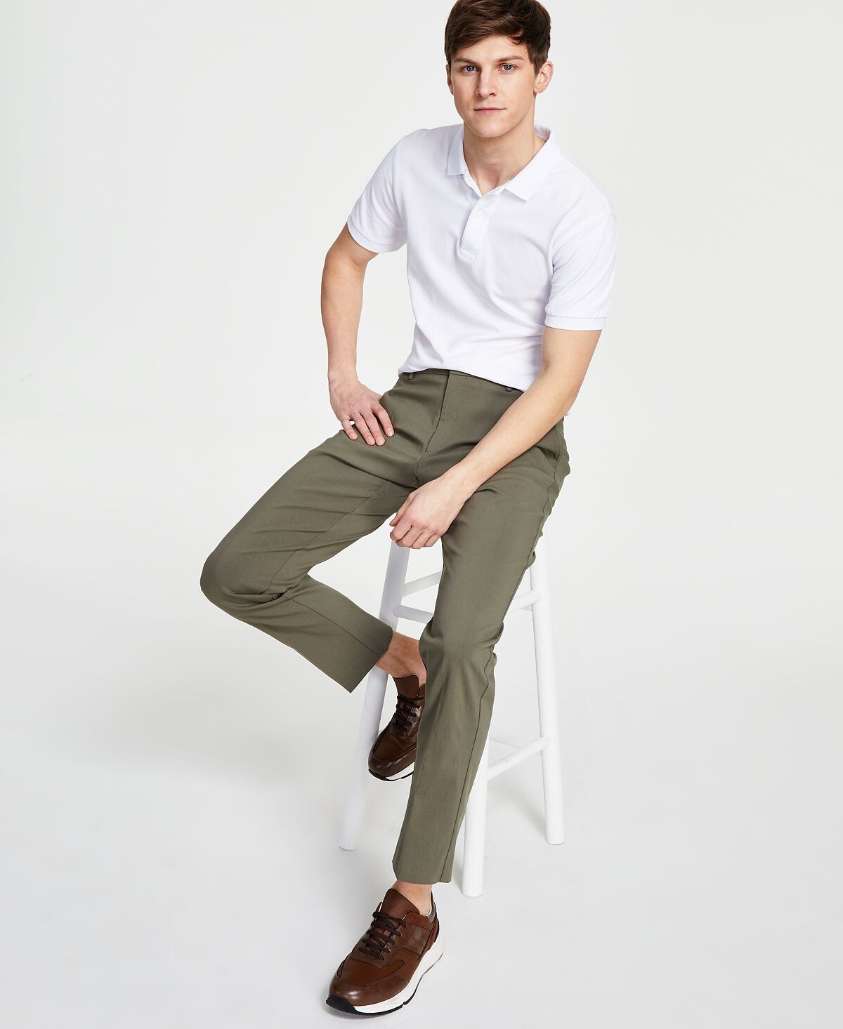 

Мужские однотонные спортивные брюки современного кроя TH Flex Stretch Tommy Hilfiger