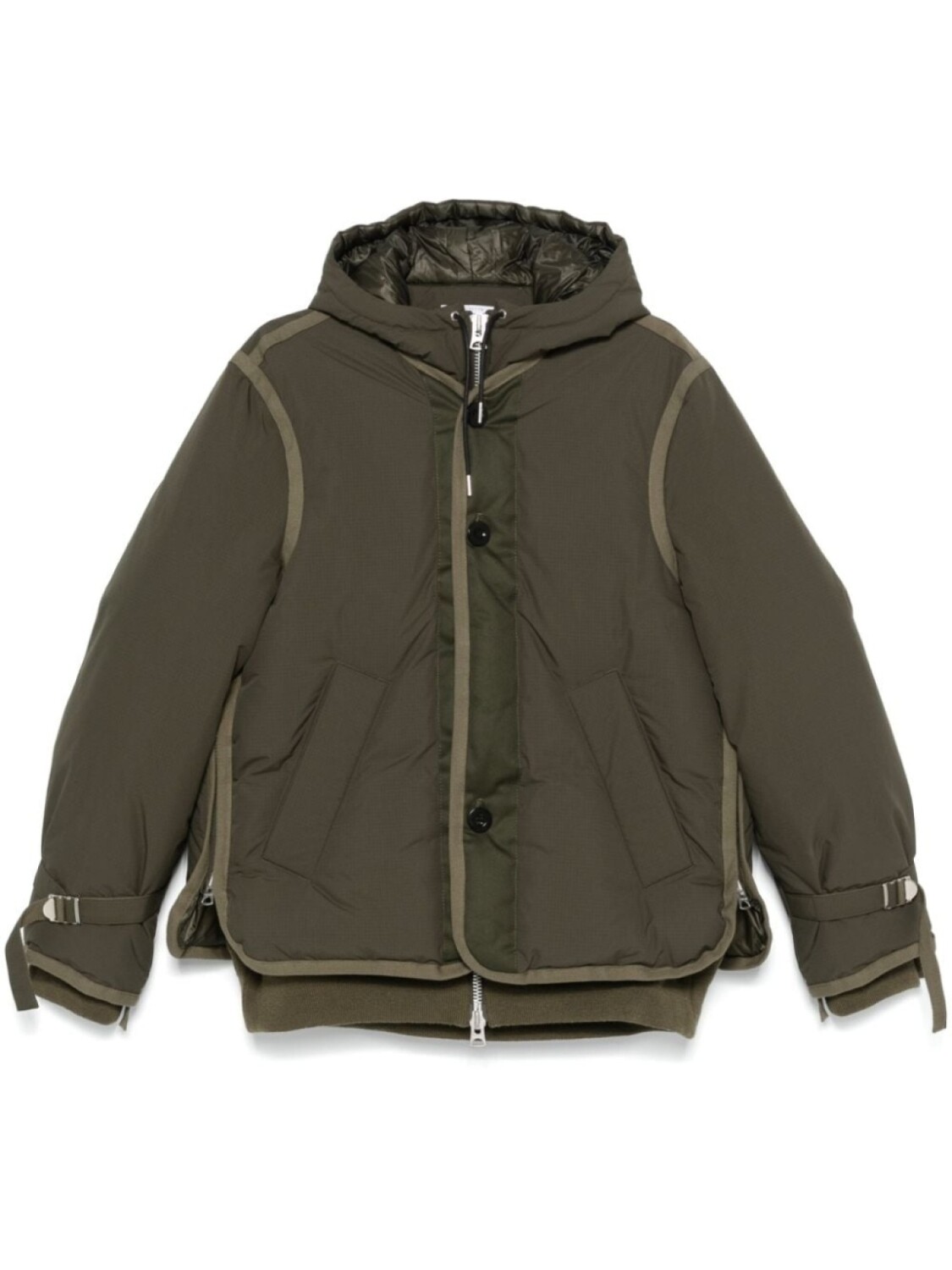 

Sacai куртка из рипстопа, зеленый