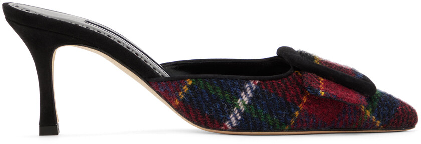

Разноцветные мюли Maysale Manolo Blahnik