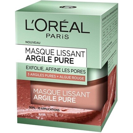 

L'Oreal Paris Разглаживающая маска для лица с чистой глиной 50 мл, L'Oreal