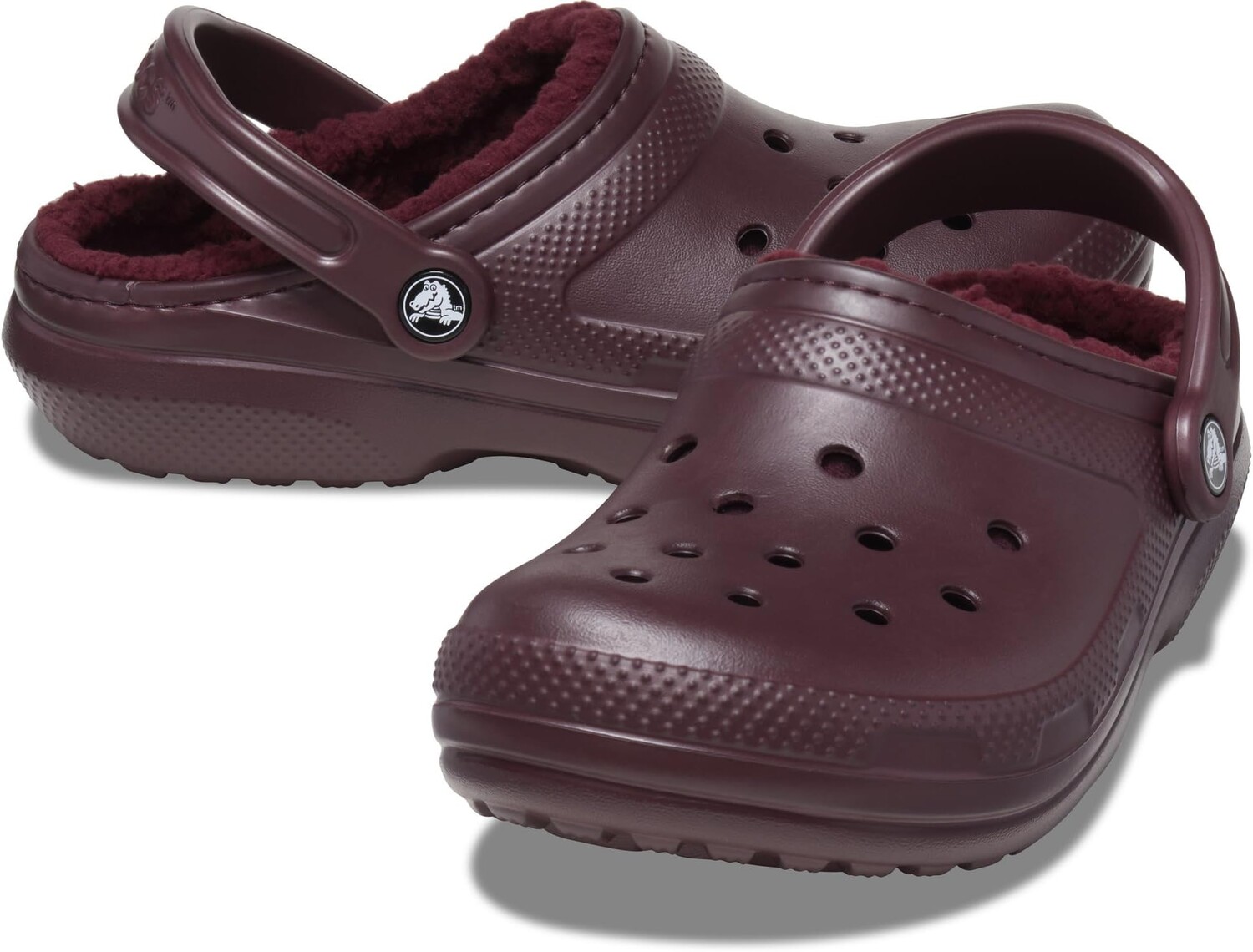 

Сабо Classic Lined Clog Crocs, цвет Dark Cherry
