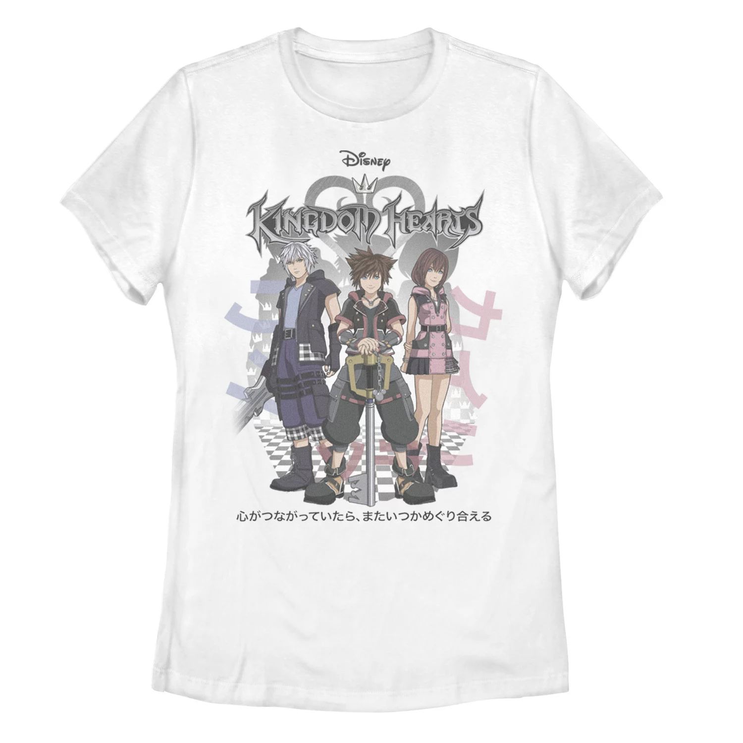 Детская футболка с рисунком Kingdom Hearts Sora Kanji Group Licensed Character